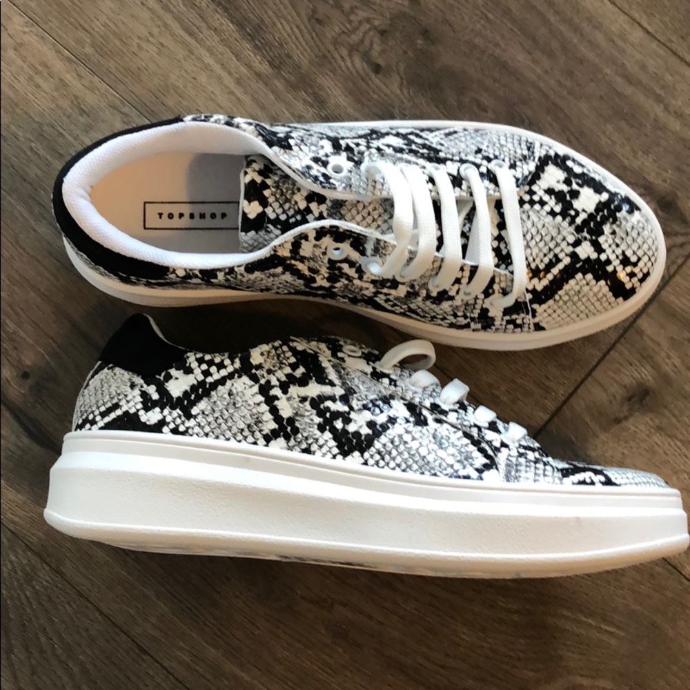 Snakeskin womens sneakers